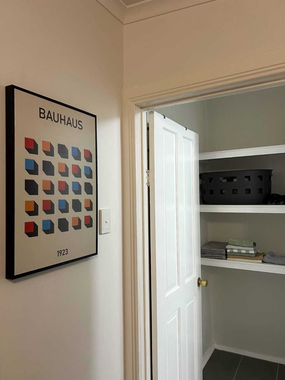 Entrance to bathroom.
