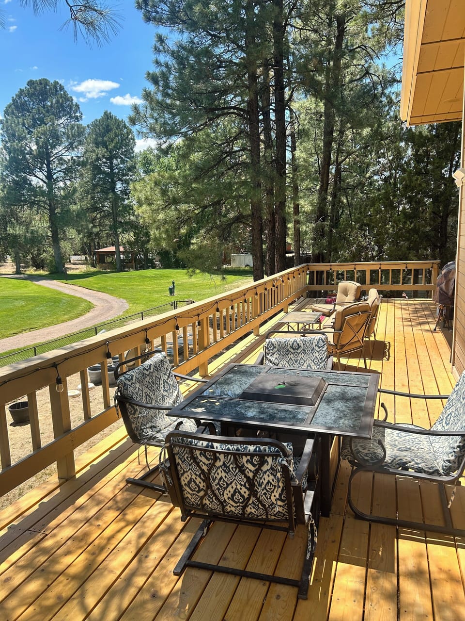 Balcony view in the summer