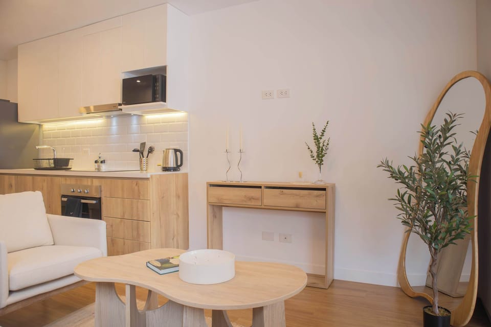 Kitchen and living space combined.