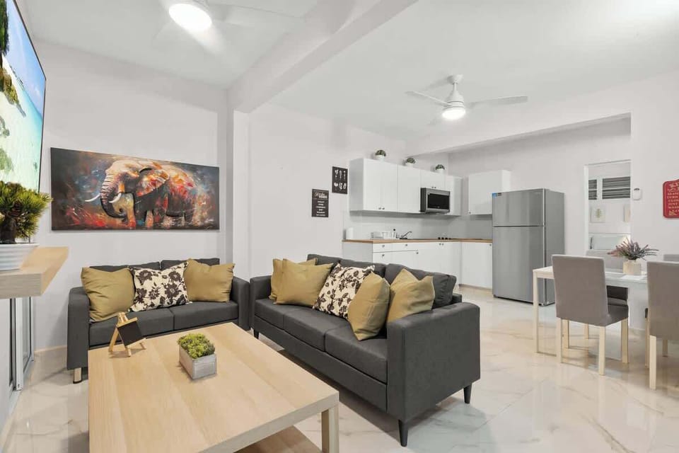 Open concept living. Relax while staying connected to the kitchen.