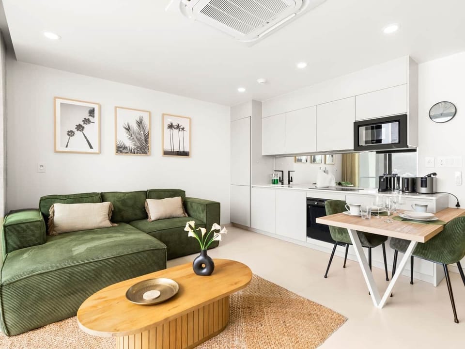 living room and kitchen 