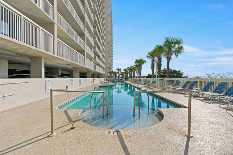 Take a cool dip in the oceanfront pool.