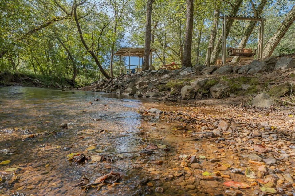 Spend time by the creek in one of the peaceful pavilions surrounded by nature. The gentle sound of the water and mountain air create the perfect place to relax and recharge.