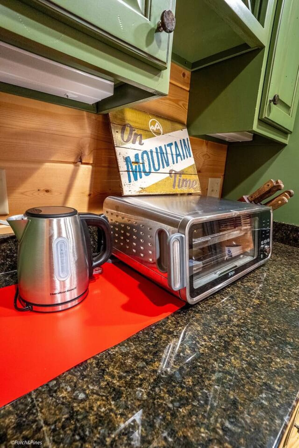 Enjoy mountain mornings your way with coffee, tea, and hot chocolate in your private cottage retreat.