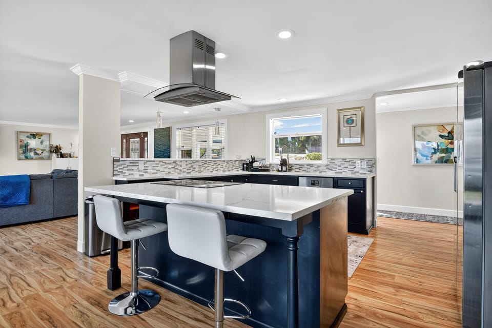 Indoors, Kitchen, Kitchen Island, Floor, Flooring