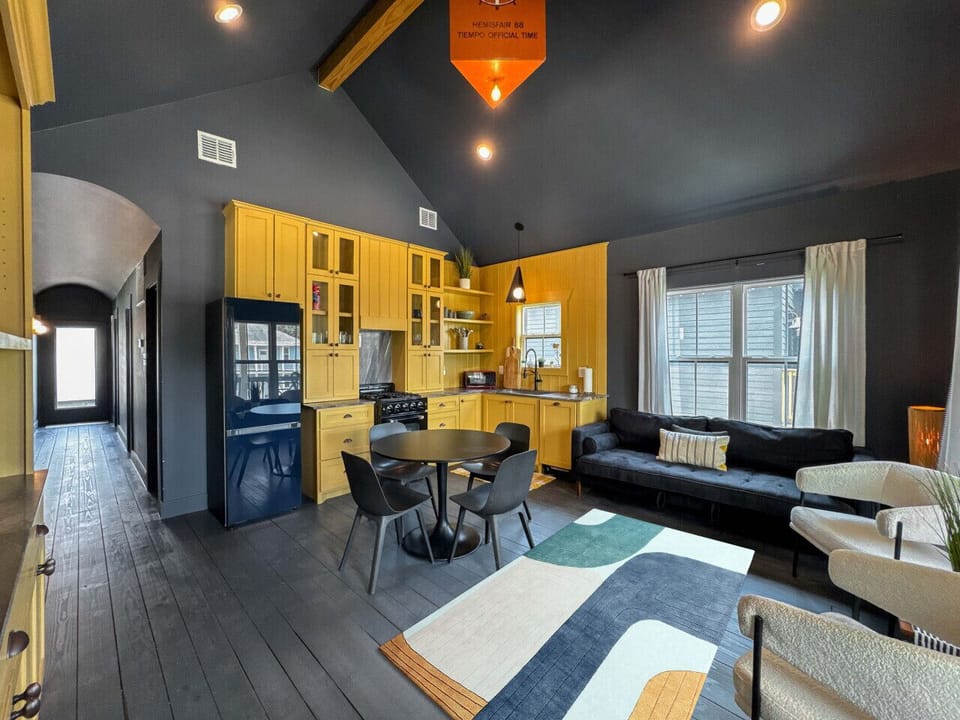 Curl up with a good book in the inviting living room