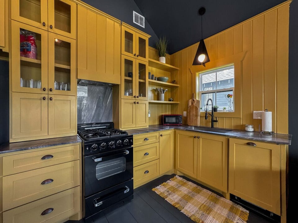 Whip up delicious meals in this charming kitchen