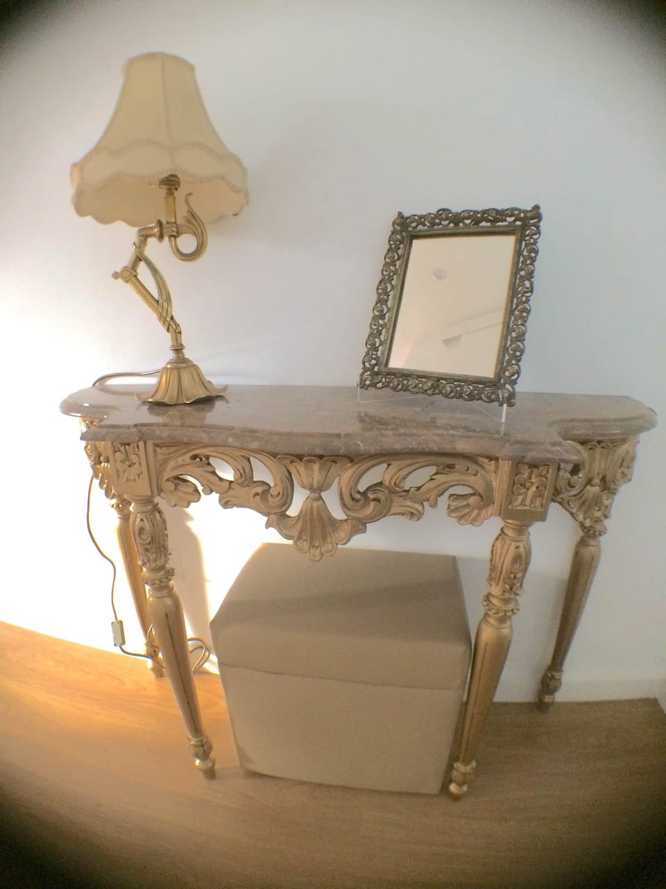 Classic, elegant furniture provides a sophisticated and timeless style.