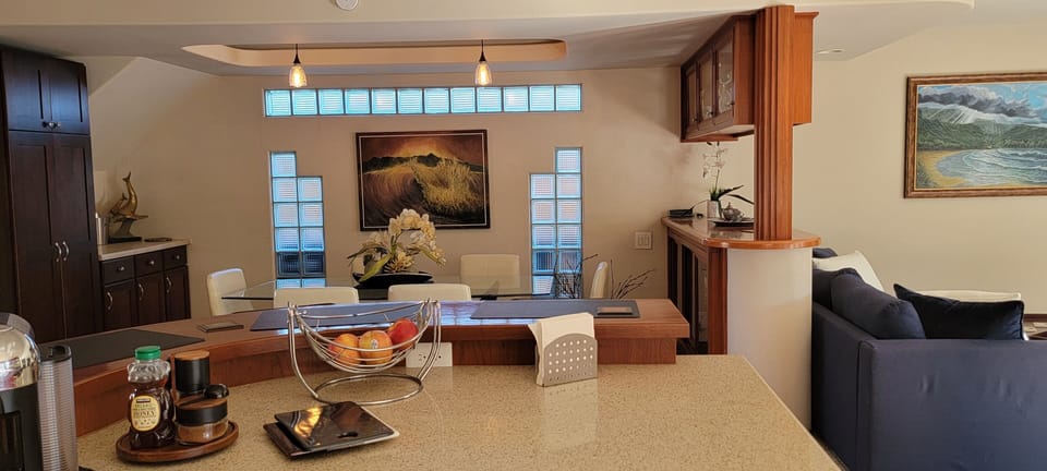 Elegant Dining Rm with Dry Bar, Lighted China Cabinets & Extra Pantry