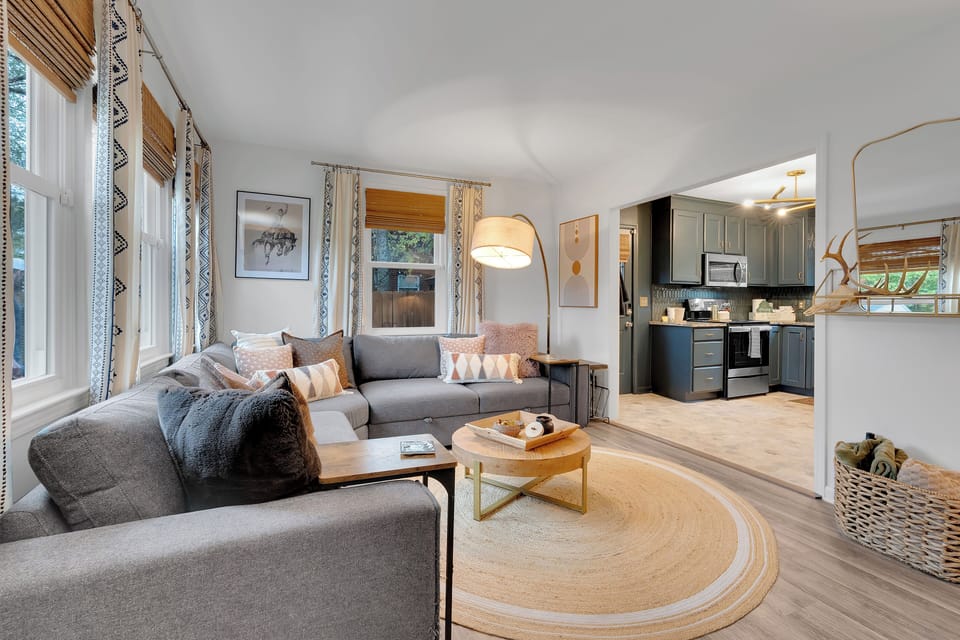 living room and kitchen 