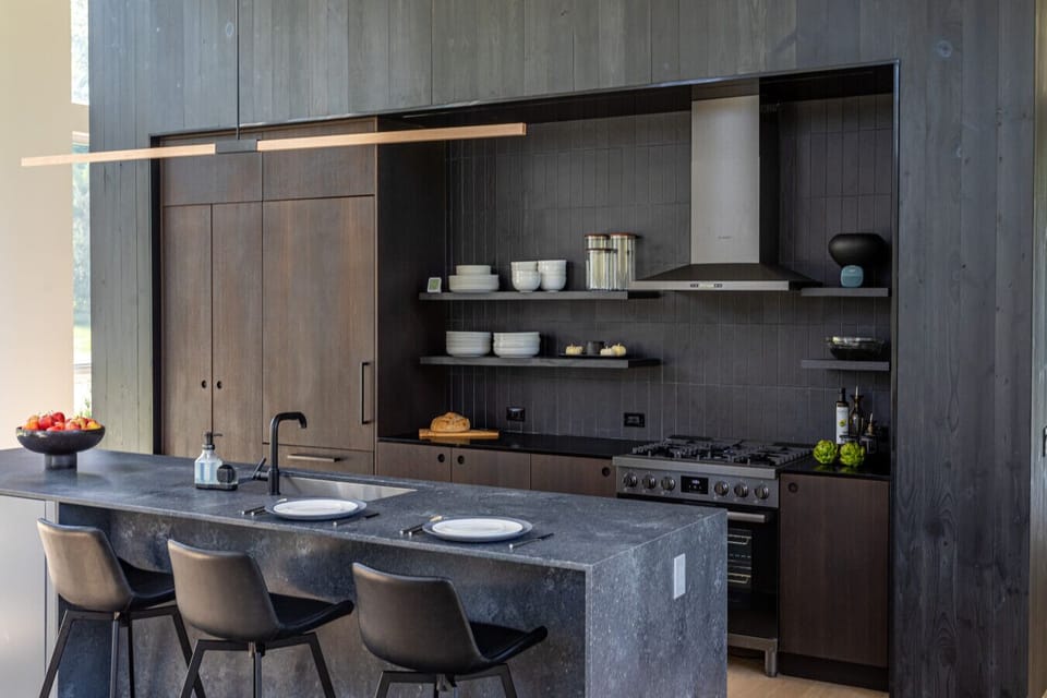 A chef`s dream - spacious, sleek, and ready for shared meals.