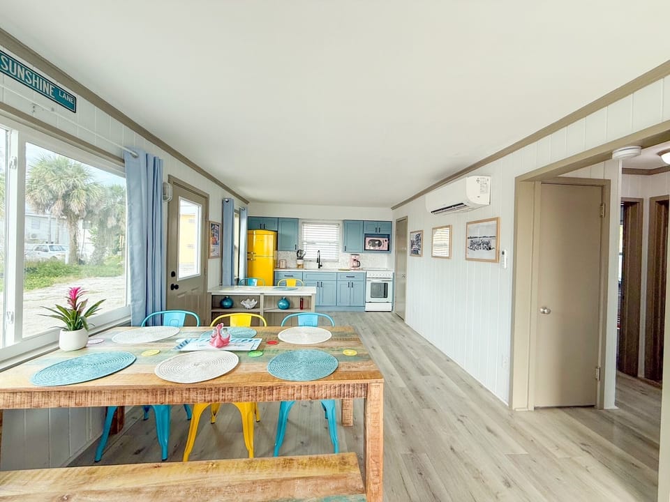 Dining Area & Kitchen with Retro Appliances