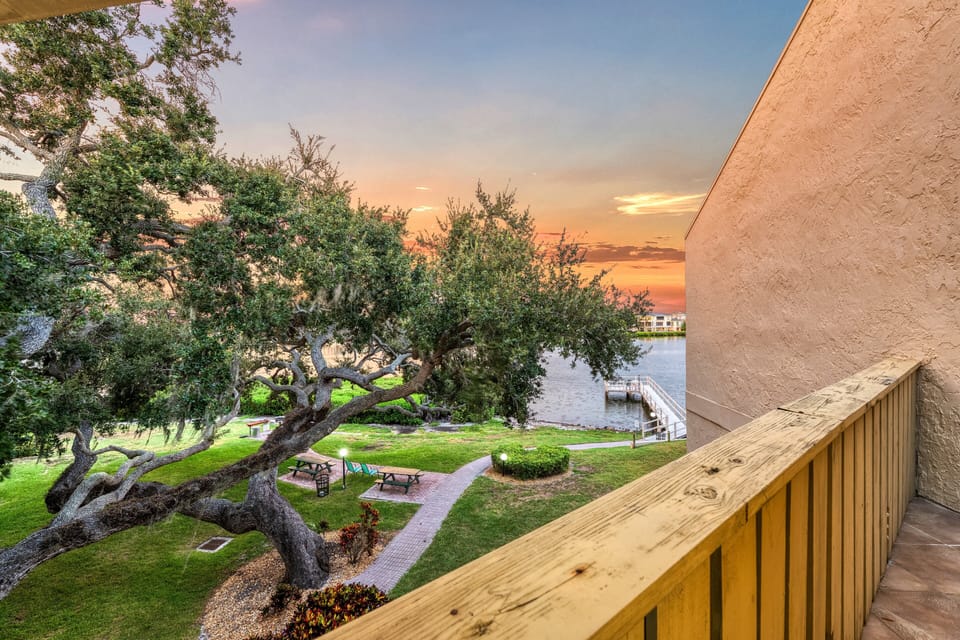 Watch the water shimmer in golden light as boats glide by and seabirds call in the distance—this is your front-row seat to coastal calm.