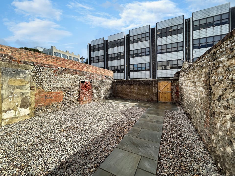 Patio | Pebble Hideaway - Portland Retreats, Worthing