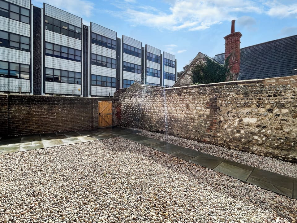 Patio | Pebble Hideaway - Portland Retreats, Worthing