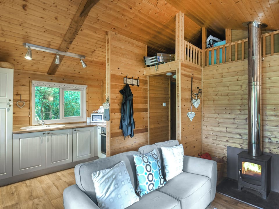 Open plan living space | The Owl&rsquo;s Nest - Garth Caravan Park, Machynlleth