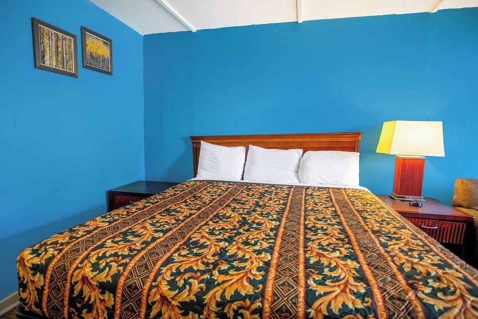 Bedroom. Interior and views may vary based on location and availability