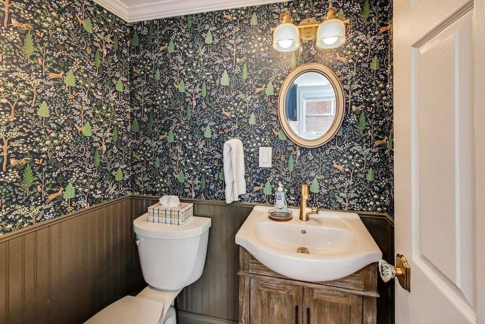 Main Level Half Bathroom Off Kitchen