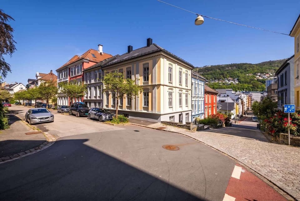 Historic Bergen building on quiet residential street