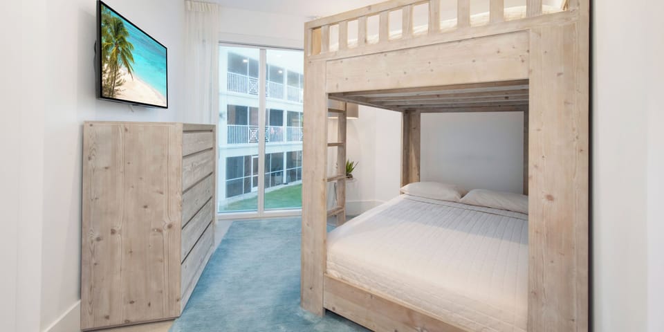 Bunk suite with two bunk beds.