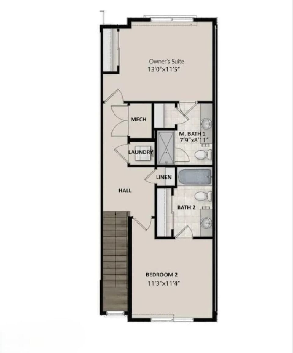 Top floor: 3rd floor floorplan