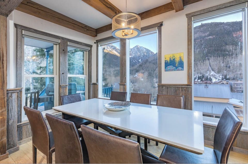 Dining area with Bear Creek view