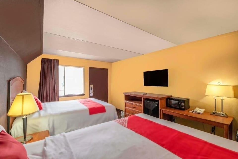 Enjoy a roomy layout with double beds and plenty of space.