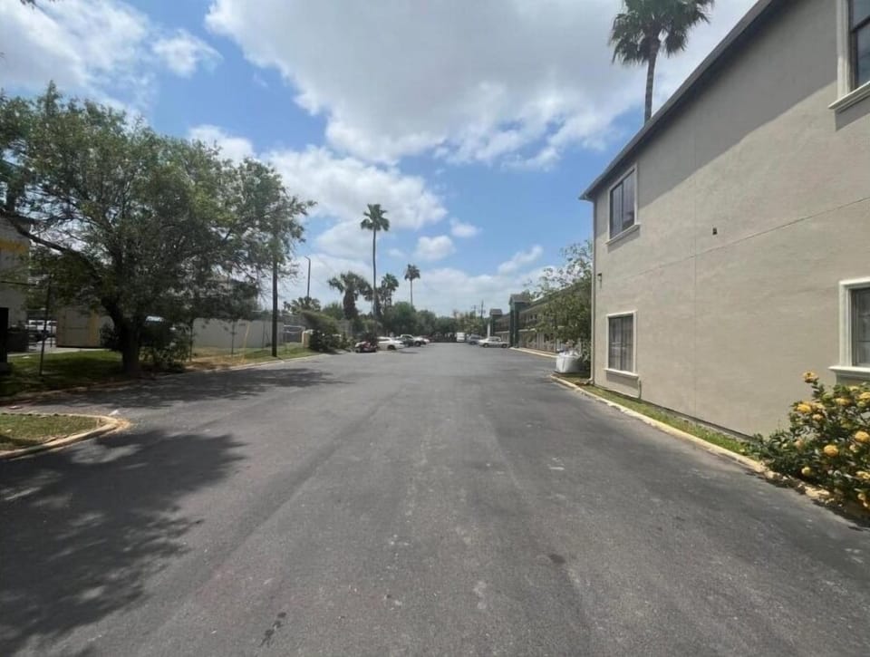 Get the full property view with spacious on-site parking.