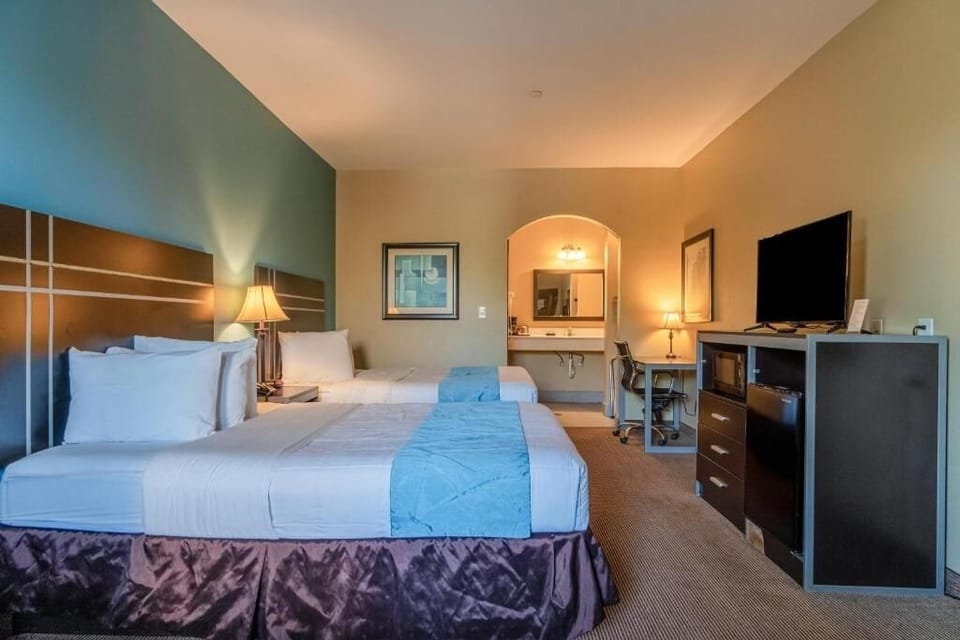 Bedroom. Interior and views may vary based on location and availability