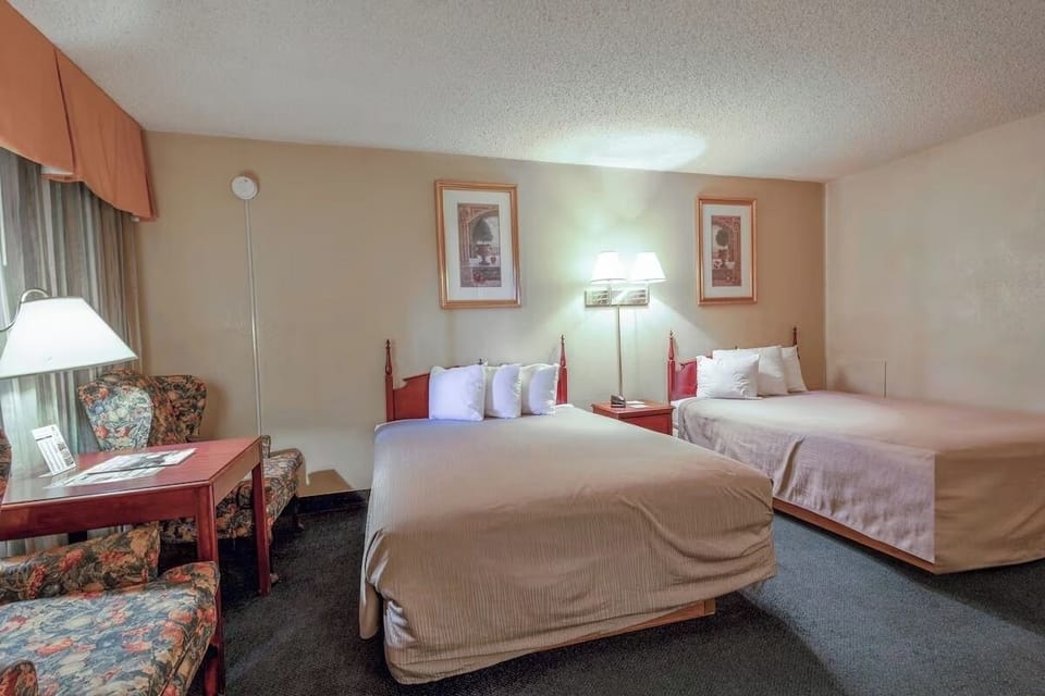 Settle into a roomy double-bed setup for easy, relaxed stays.