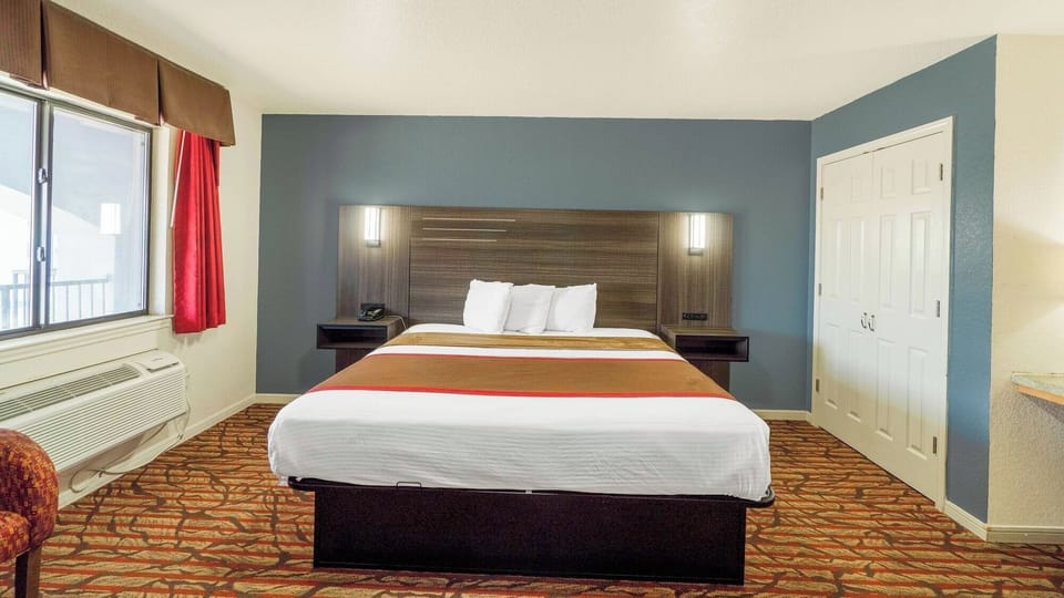 Bedroom. Interior and views may vary based on location and availability