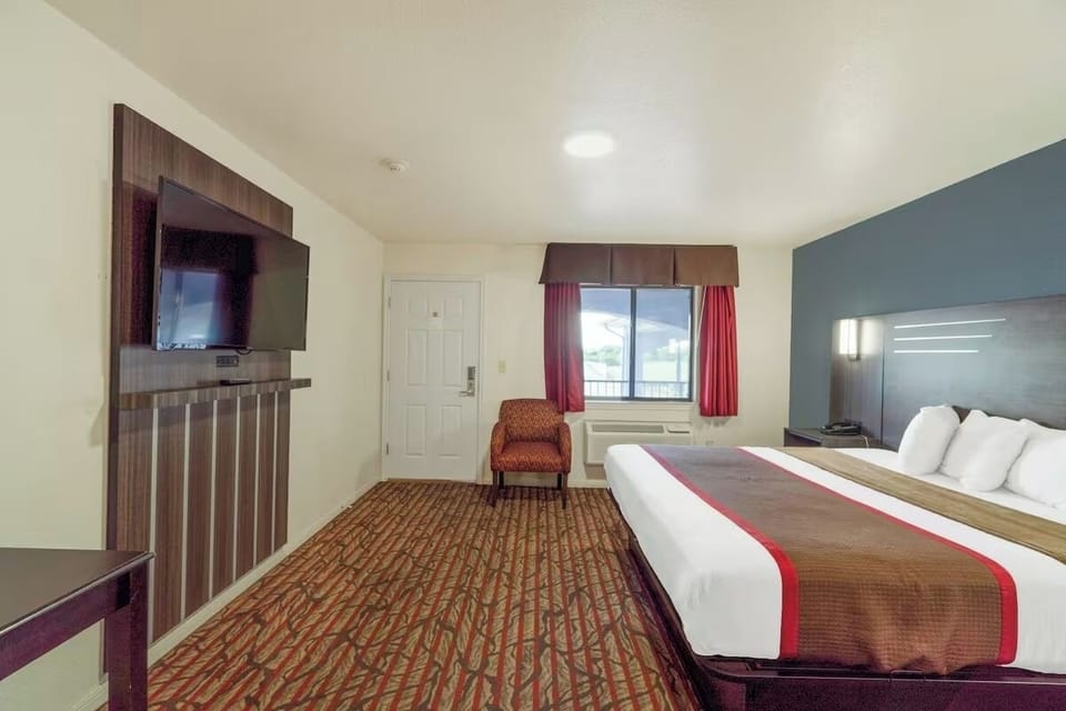 Bedroom. Interior and views may vary based on location and availability