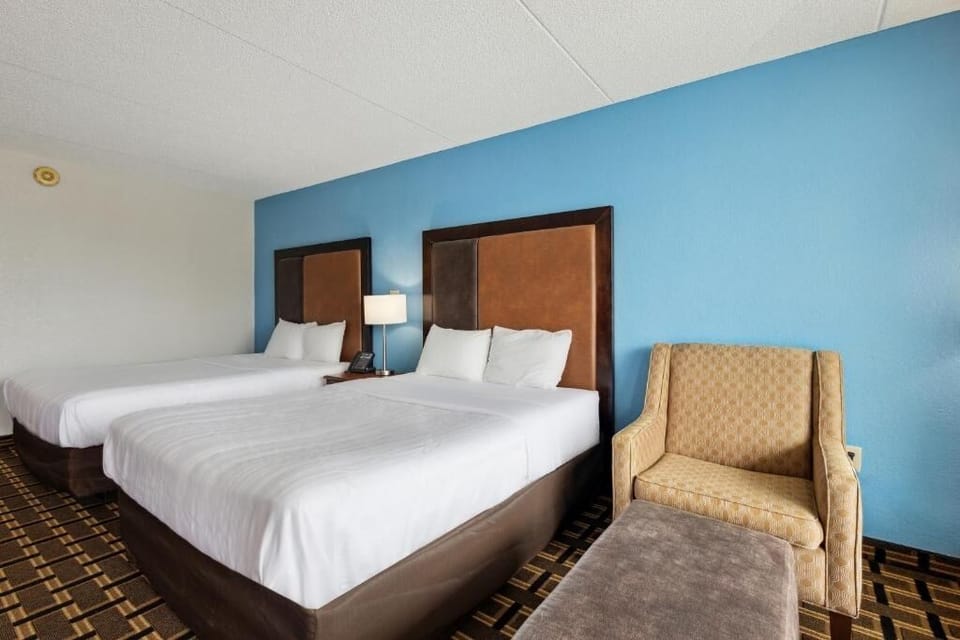 Sink into crisp linens after a long day of travel.