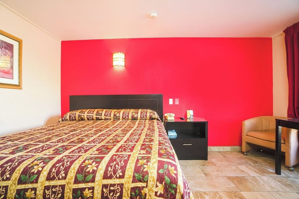 Stretch out in a cozy bed after a day out.