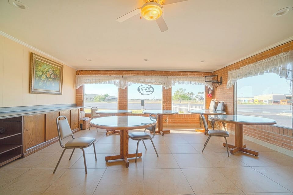 Relax in a sun-filled lobby with wide-open seating.