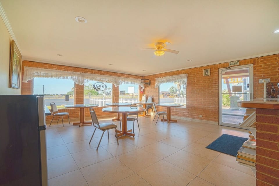 Stretch out in the open lobby with plenty of room.