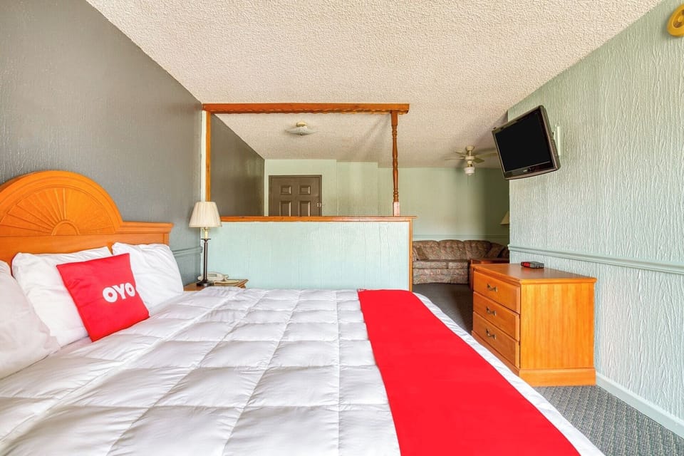 Bedroom. Interior and views may vary based on location and availability