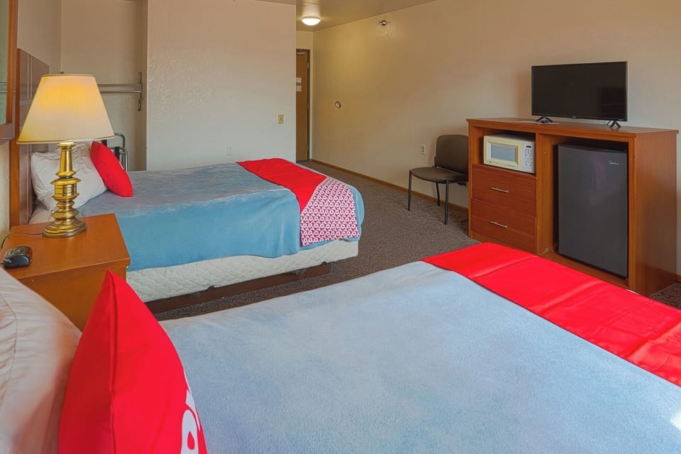 Kick back after adventures with in-room TV and quick snacks.