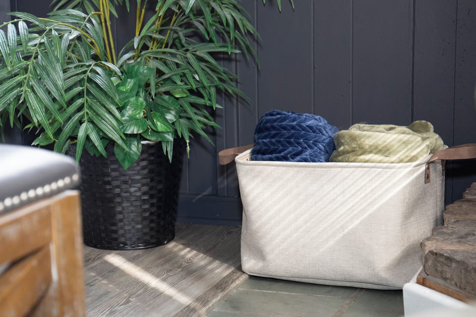 Cozy blankets for snuggling by the TV or fireplace