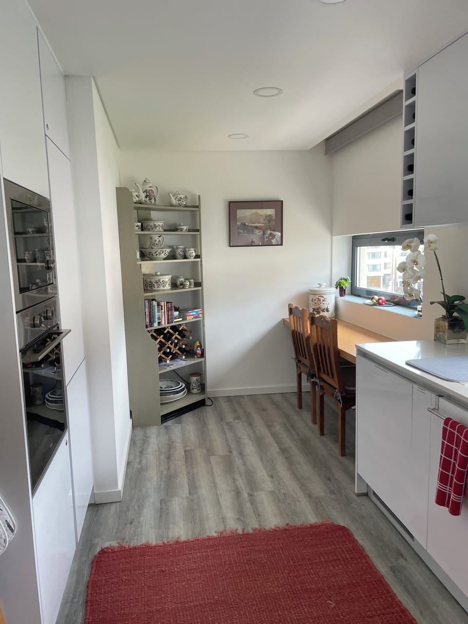 Kitchen with breakfast/work area