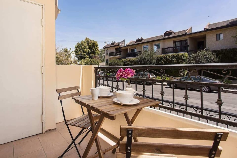 Private patio with outdoor seating for relaxing
