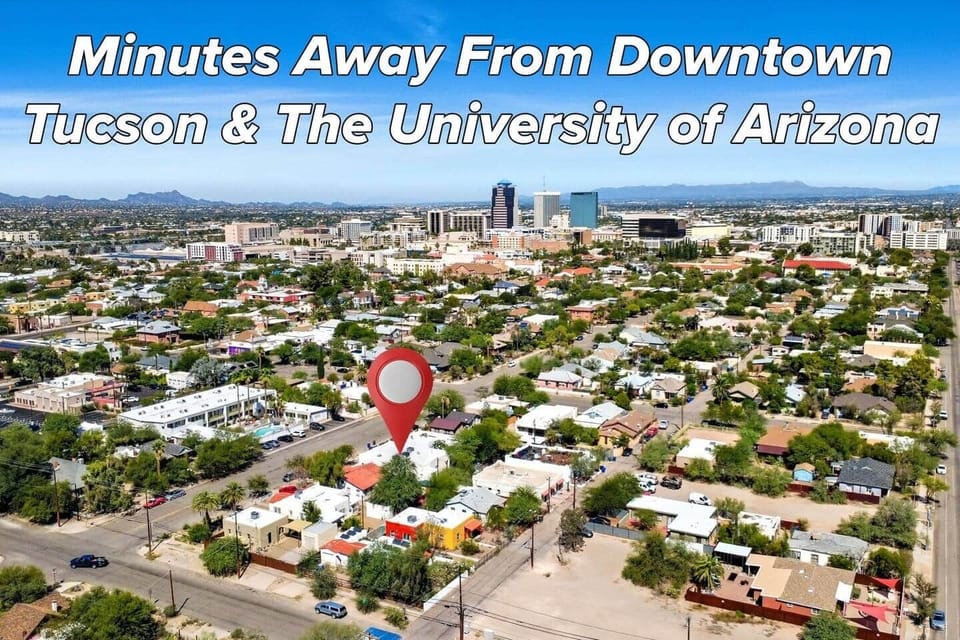 A short walk to local five star dinning, downtown restaurants, local artesian artist, Tucson Gem and Mineral Show at between 22nd Street and Broadway Blvd and so much.  

One pre-paid parking pass will be in your apartment. Please return after use.  