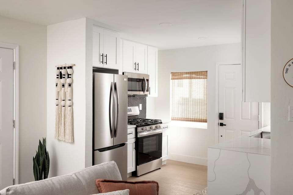 Prepare your favorite recipes with a gas range, ample counter space.