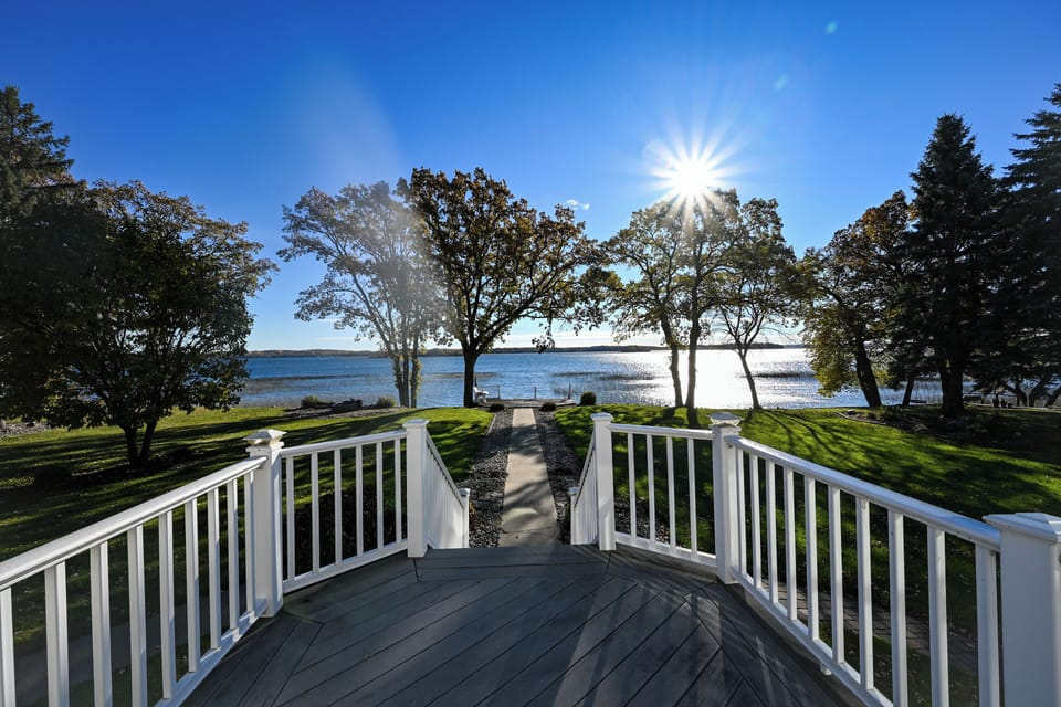 View of Lake Lizzie from wrap around deck
