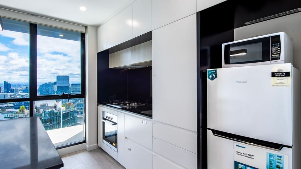 Sleek modern kitchen with a stylish layout and quality finishes