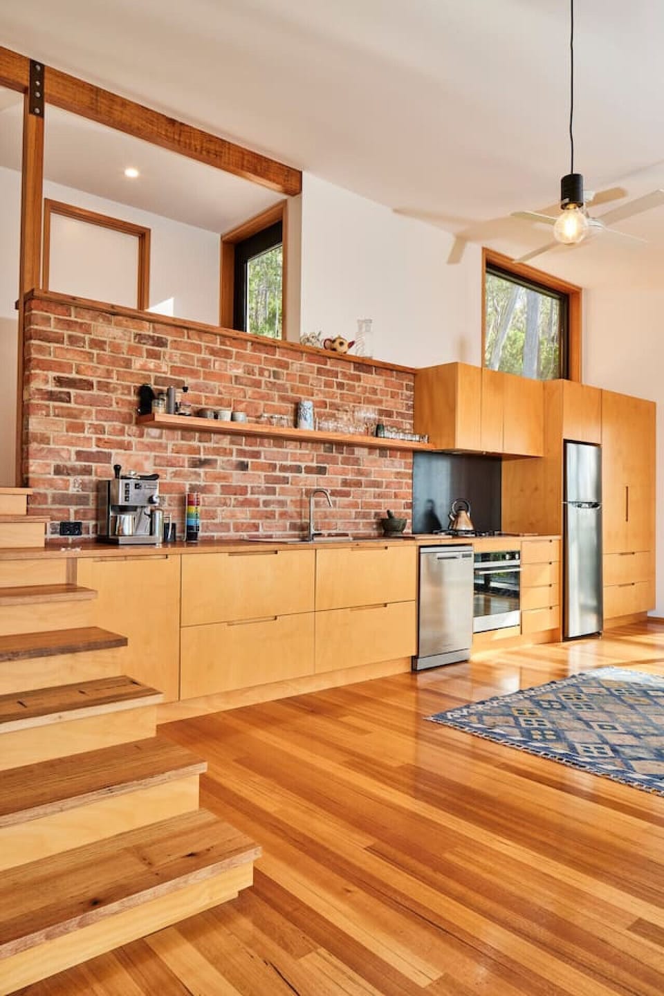 Stylish kitchen with natural charm