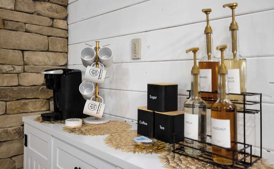 This coffee station is your official invitation to take it easy and sip on some perfection.