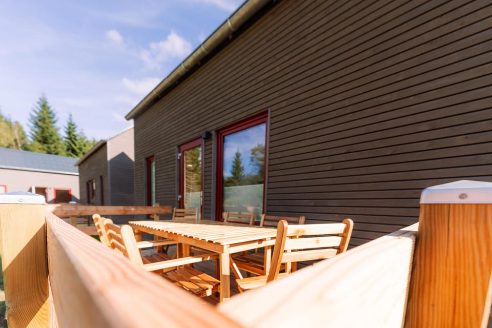 Garden furniture on the terrace