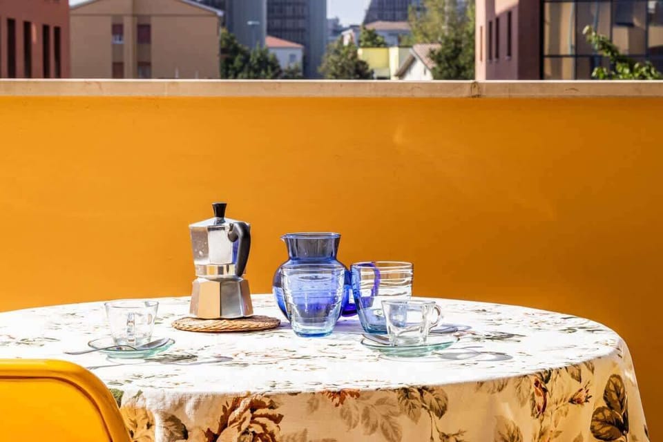 enjoy your coffee break on the first balcony