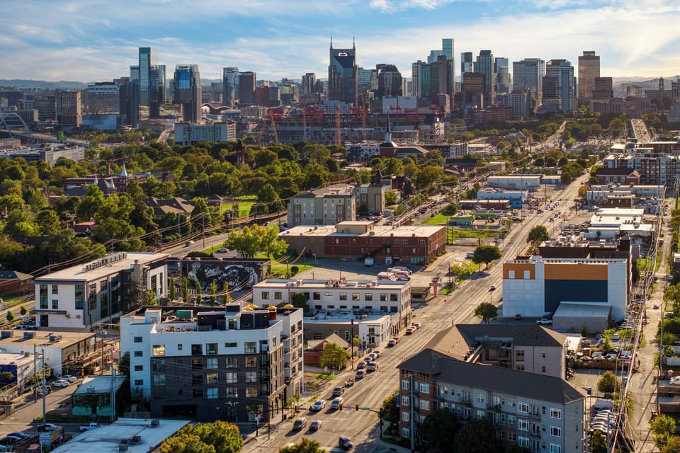 Just a 5-minute drive from Downtown Nashville.